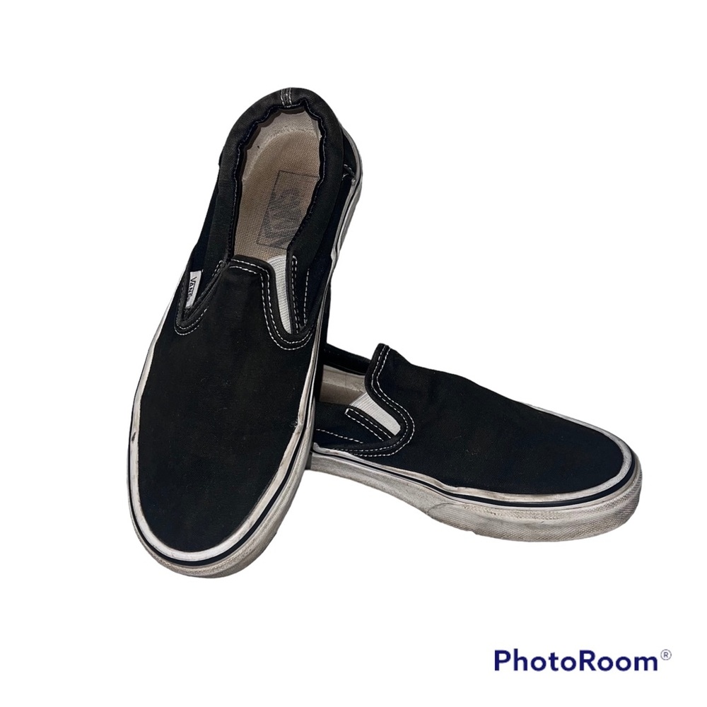 👞Black Vans Women’s 8.5 Men’s 7
